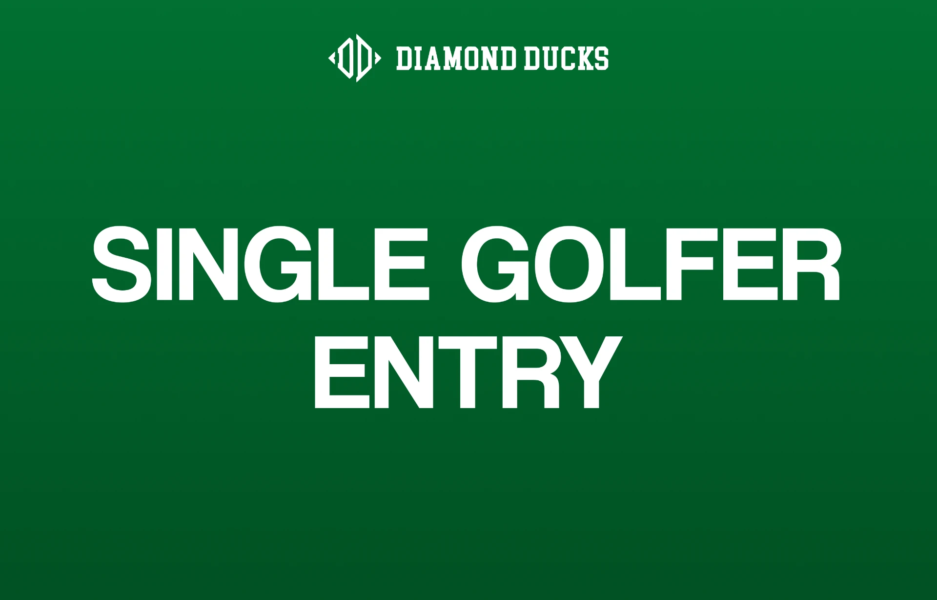 Single Golfer Entry